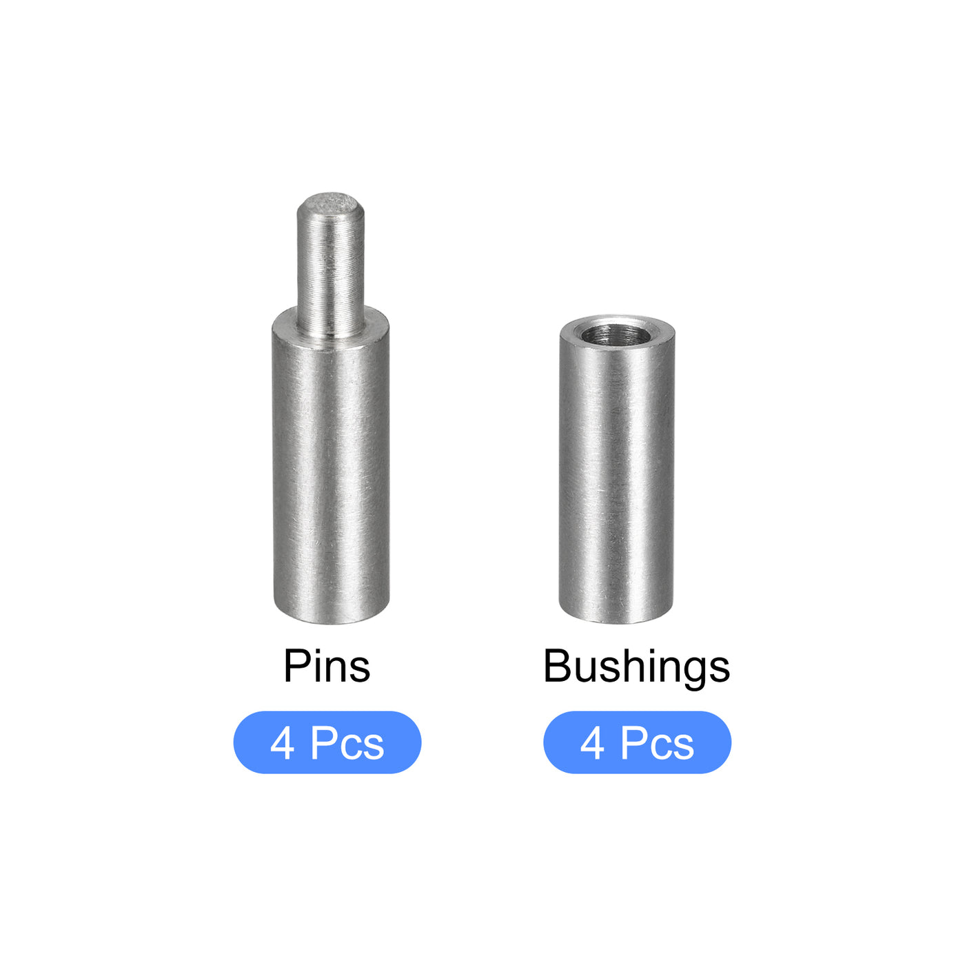 uxcell Uxcell Weld on Barrel Hinges, 304 Stainless Steel Hinge Pin for Metal Home Gate Door Window