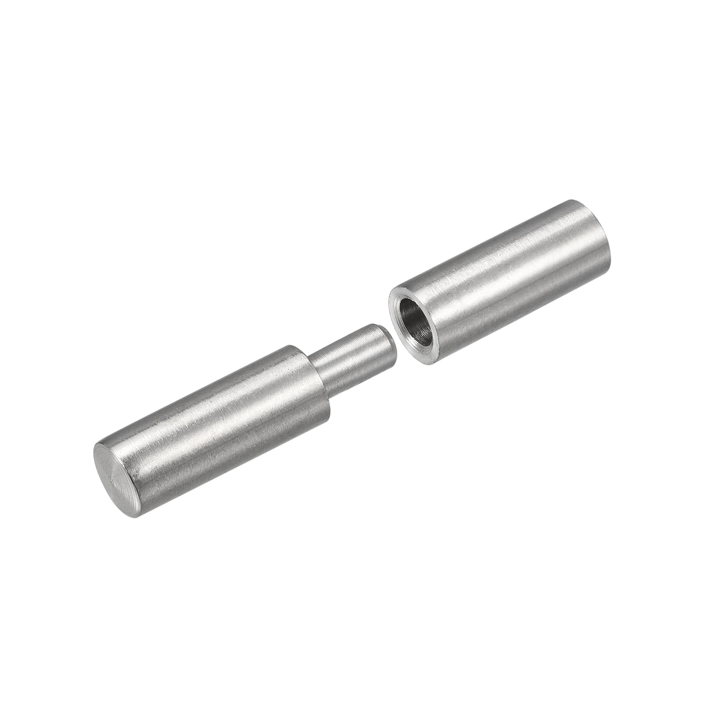 uxcell Uxcell Weld on Barrel Hinges, 304 Stainless Steel Hinge Pin for Metal Home Gate Door Window