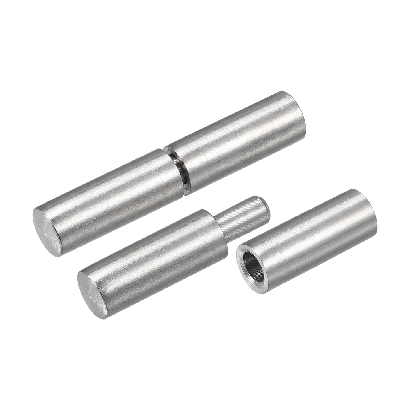 uxcell Uxcell Weld on Barrel Hinges, 304 Stainless Steel Hinge Pin for Metal Home Gate Door Window