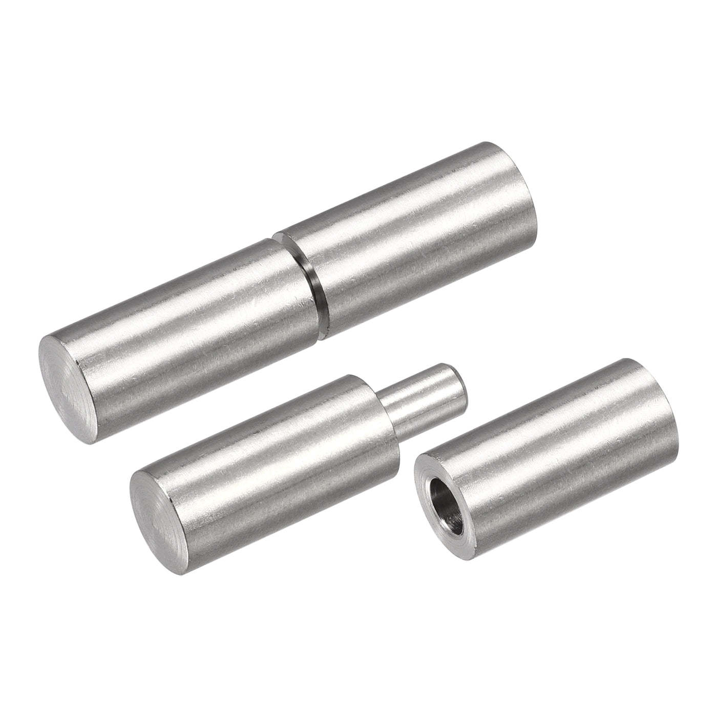 uxcell Uxcell Weld on Barrel Hinges, Male to Female 304 Stainless Steel Hinge Pin for Metal Gate Door Window