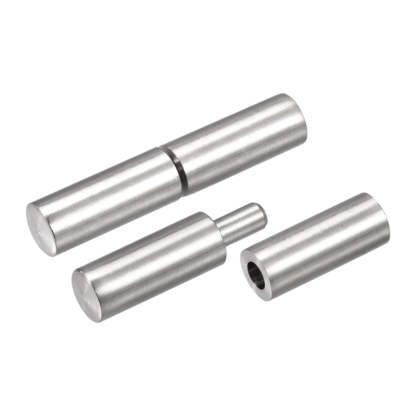 uxcell Uxcell Weld on Barrel Hinges, Male to Female 304 Stainless Steel Hinge Pin for Metal Gate Door Window