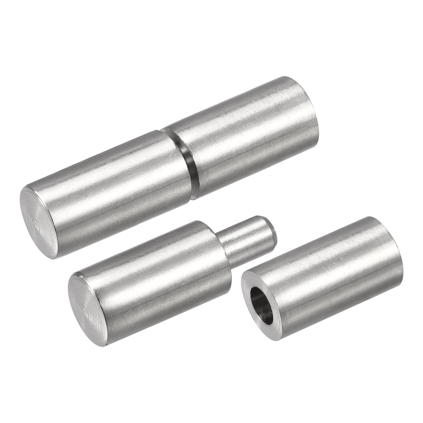 uxcell Uxcell Weld on Barrel Hinges, Male to Female 304 Stainless Steel Hinge Pin for Metal Gate Door Window