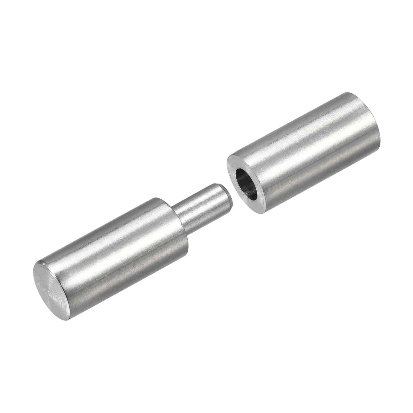 uxcell Uxcell Weld on Barrel Hinges, Male to Female 304 Stainless Steel Hinge Pin for Metal Gate Door Window