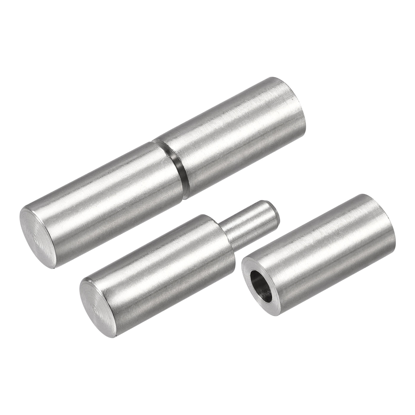 uxcell Uxcell Weld on Barrel Hinges, Male to Female 304 Stainless Steel Hinge Pin for Metal Gate Door Window