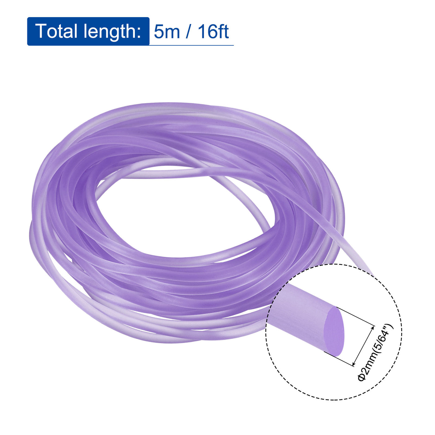 Harfington Solid Rubber Cord Tubing Rubber Tube for DIY Craft Beading Necklaces Bracelet