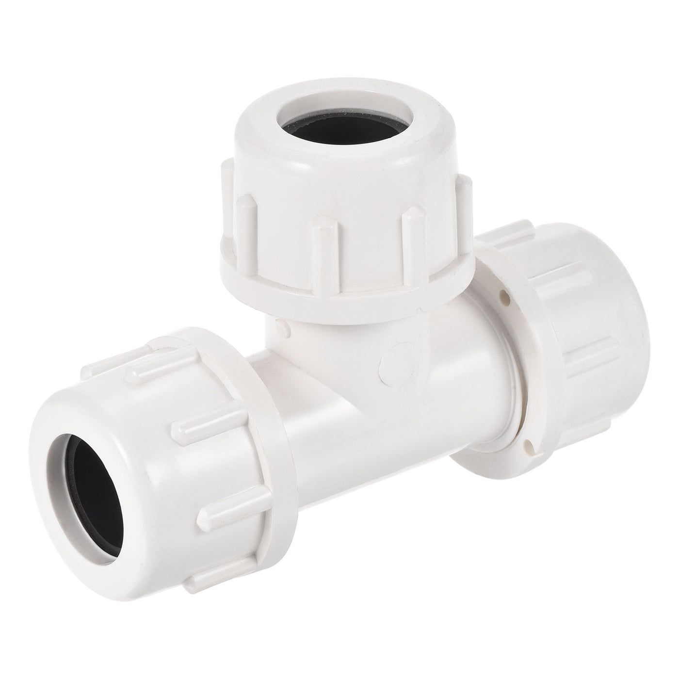 Harfington Compression Tube Tee Fitting Quick Connector for Water Line Home Garden Irrigation