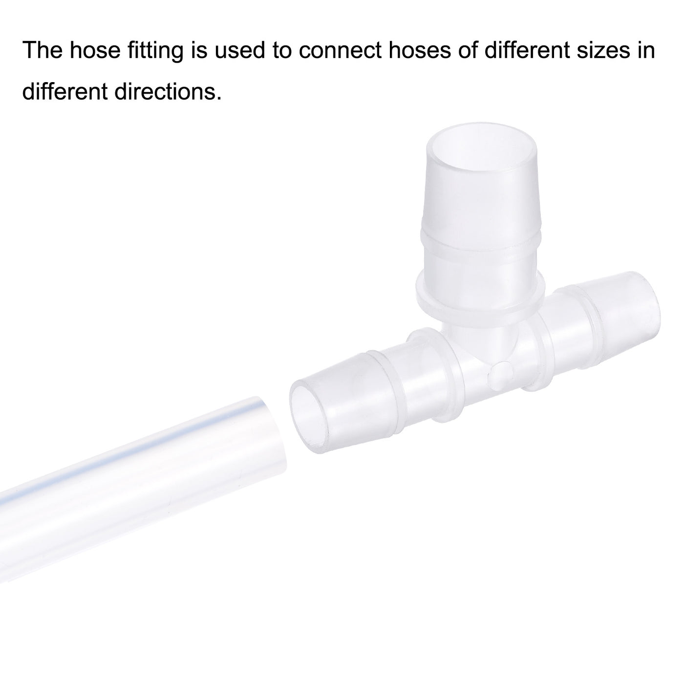 Harfington PP Reducing Barb Hose Fitting T Shape OD Pipe Connector