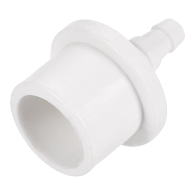 Harfington PVC Straight Hose Pipe Fitting 5.3x7.8mm Barbed x 20mm OD Spigot White