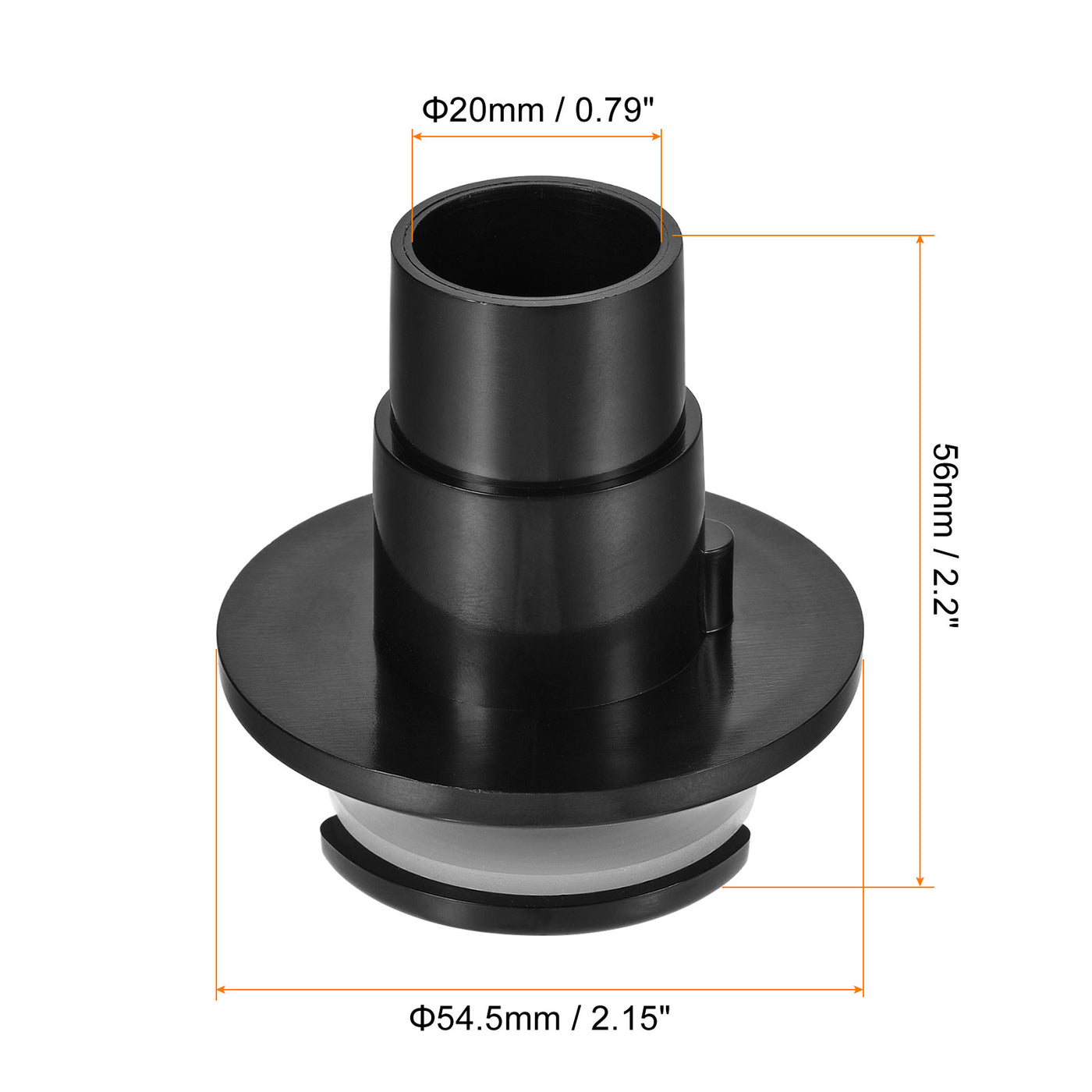 Harfington PVC Water Tank Pipe Fitting 20mm Straight Connector with Gasket