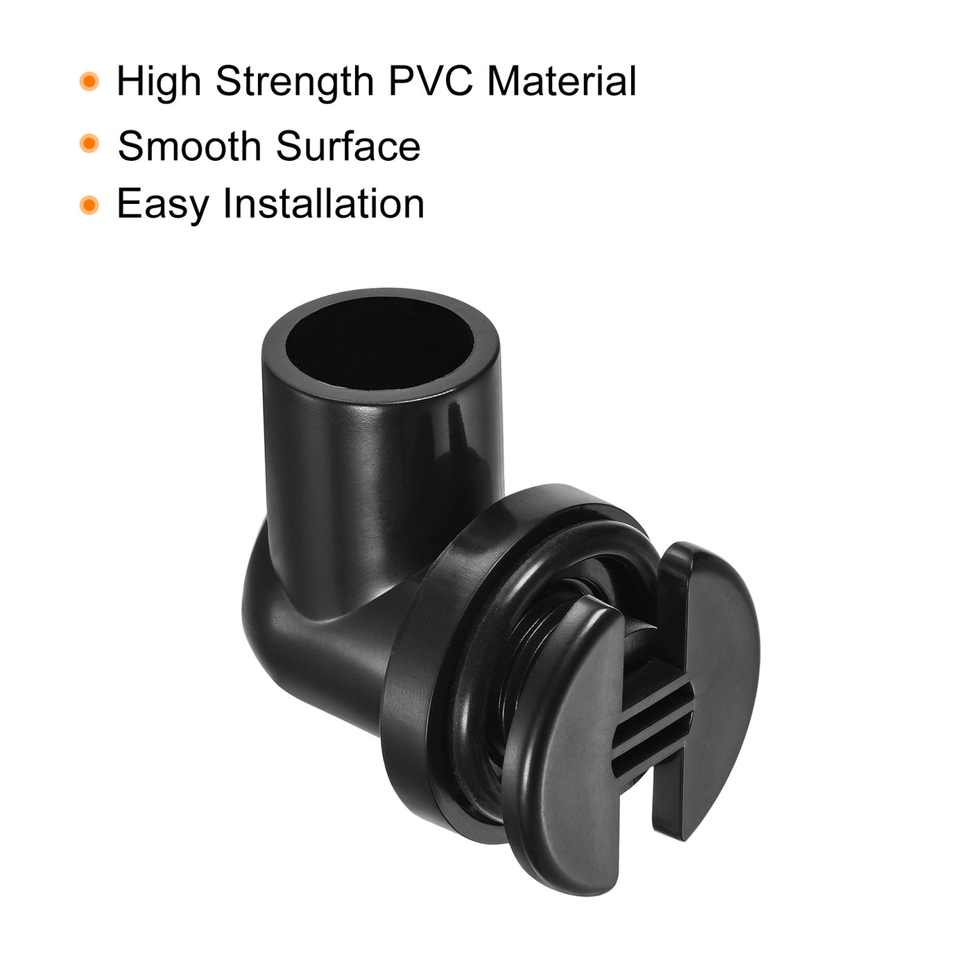 Harfington PVC Water Tank Pipe Fitting 20mm Elbow Connector with Rubber Ring