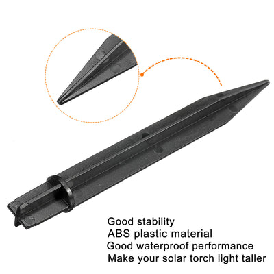 Harfington Paket von 24 Plastik Erdspieße Stangen 8.2" Pfähle für Solar Taschenlampen für Gartenweg