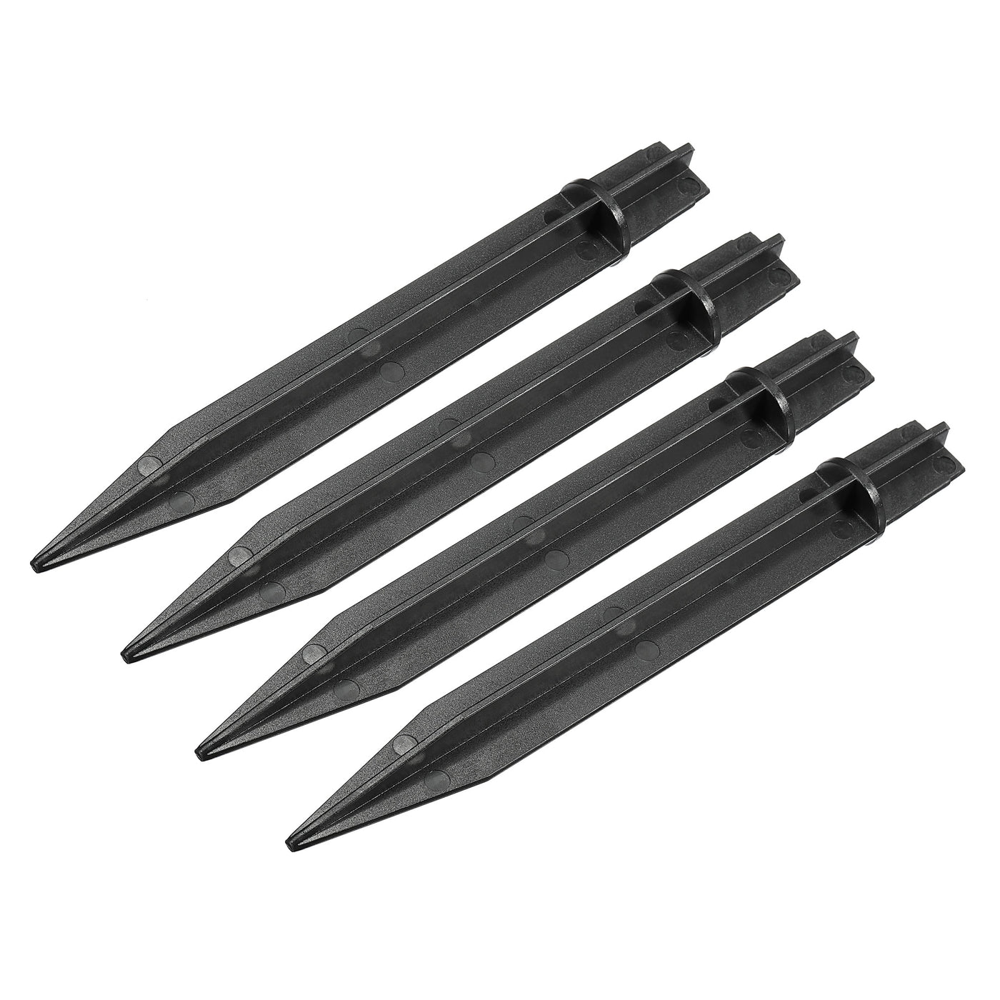 Harfington Plastic Ground Spikes 8.2 Inch Landscape Stakes Light Replacement for Solar Torch Lamps of Garden Pathway, Pack of 4