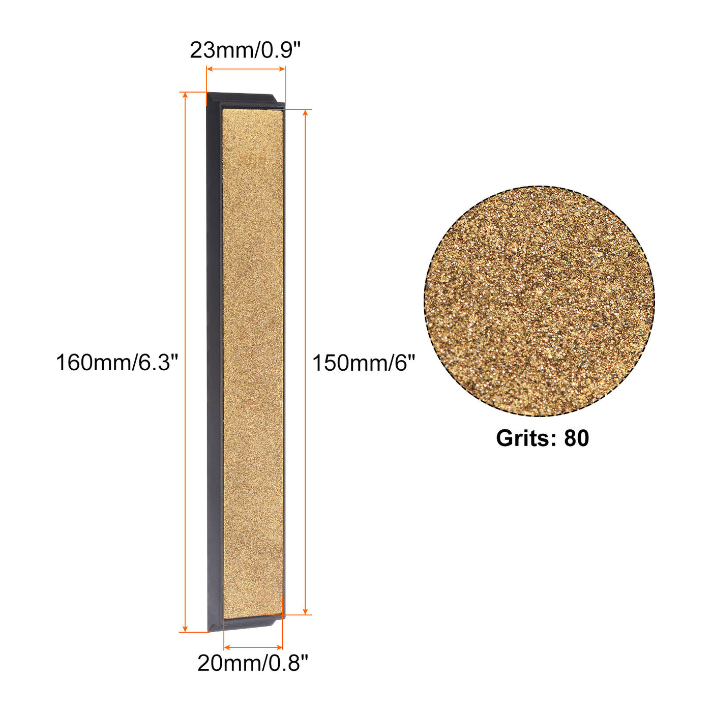 uxcell Uxcell Titanium Coated Diamond Whetstone Sharpening Stone