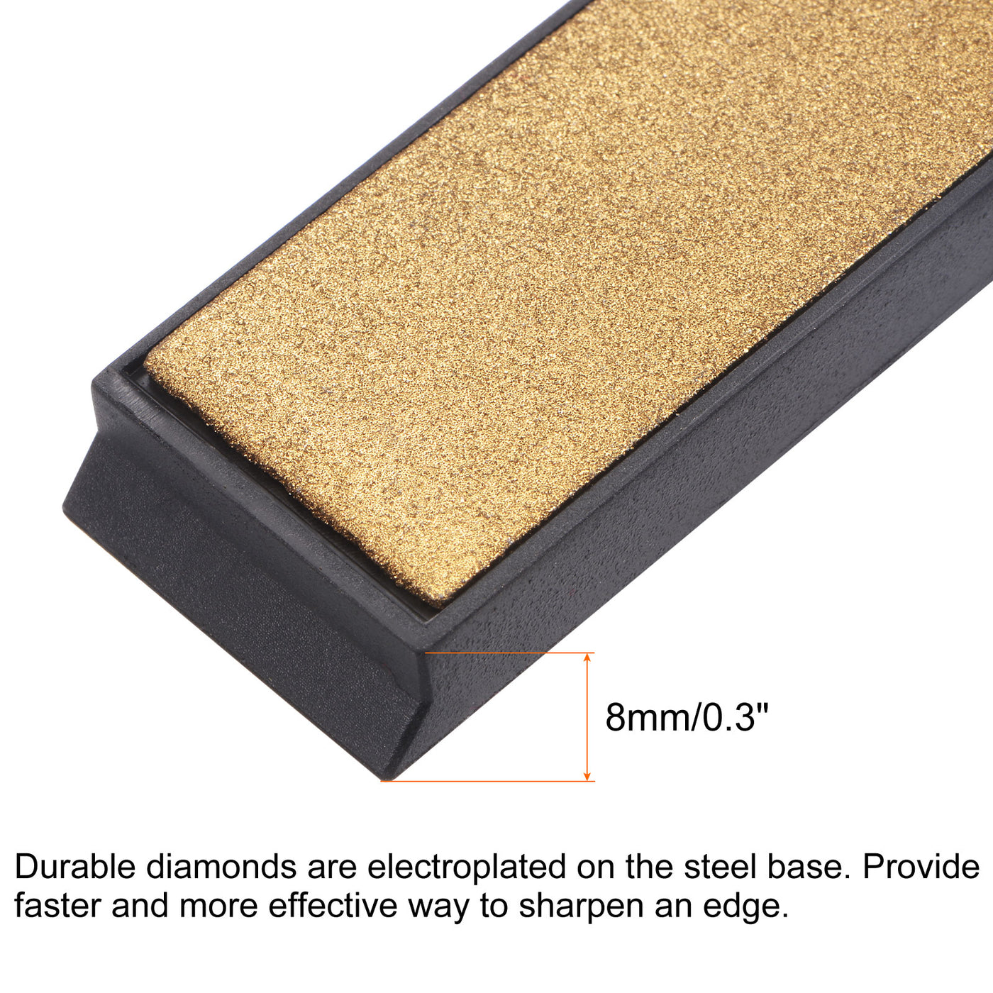 uxcell Uxcell Titanium Coated Diamond Whetstone Sharpening Stone