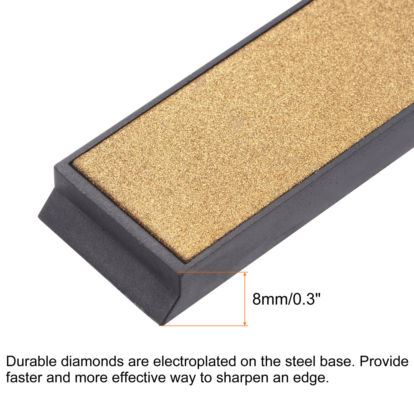 uxcell Uxcell Titanium Coated Diamond Whetstone Sharpening Stone