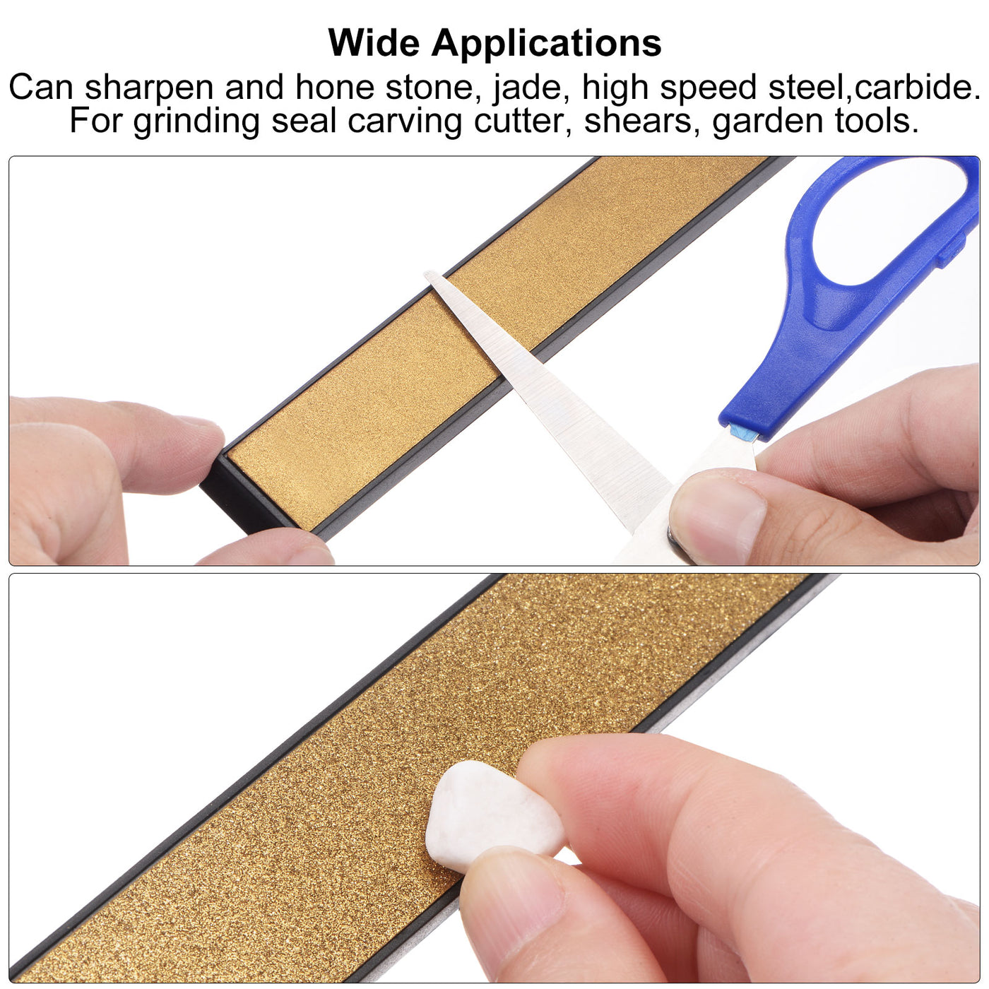 uxcell Uxcell Titanium Coated Diamond Whetstone Sharpening Stone