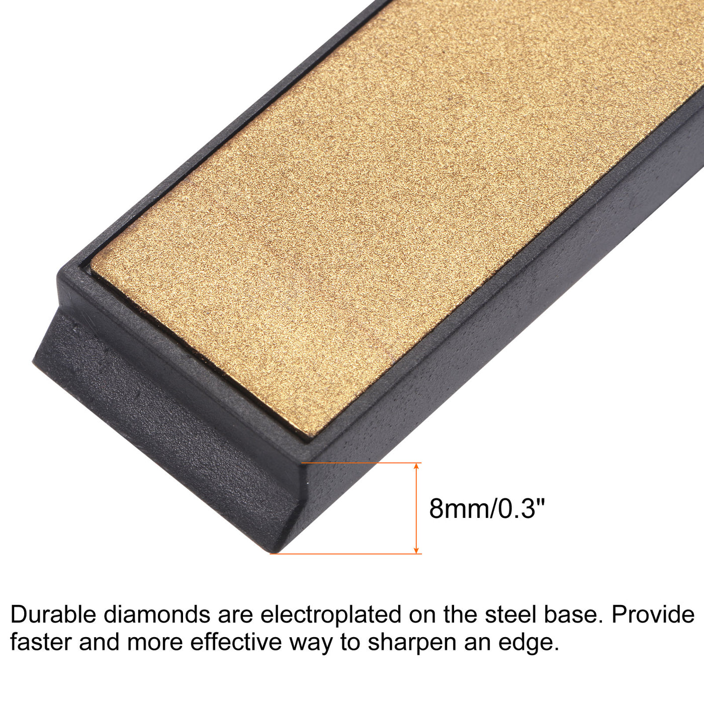 uxcell Uxcell Titanium Coated Diamond Whetstone Sharpening Stone