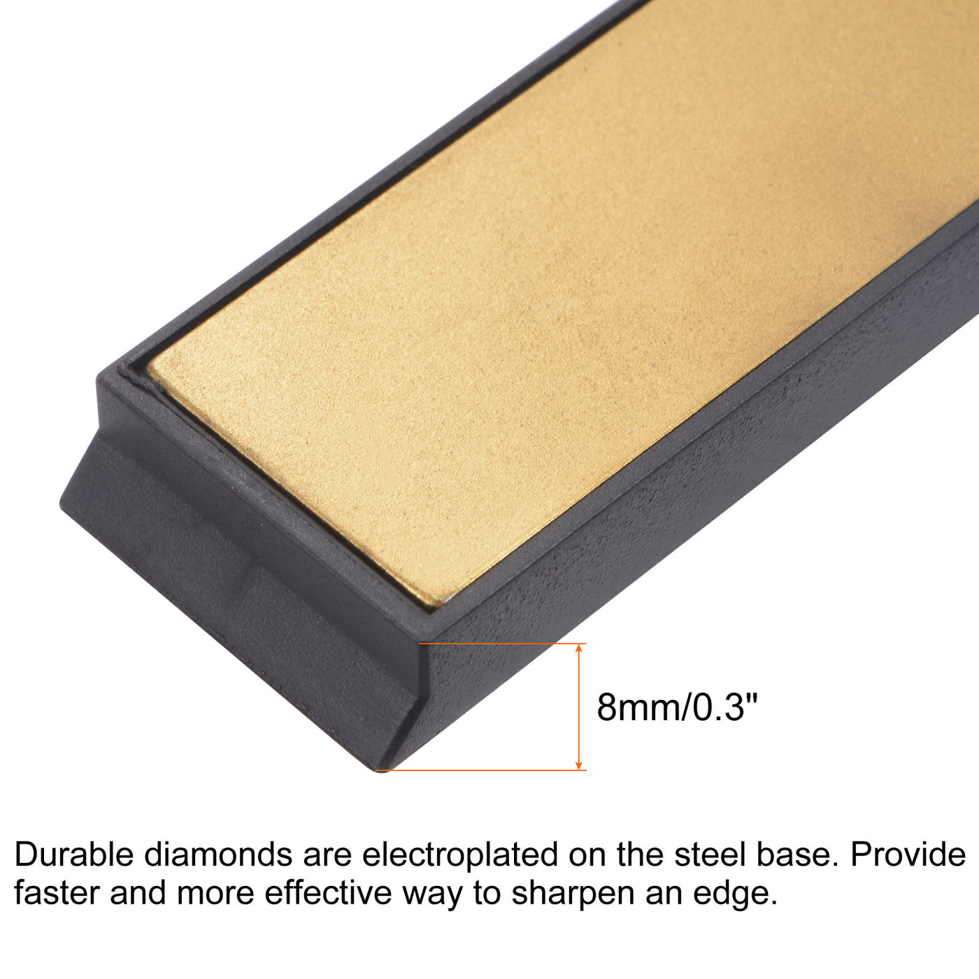 uxcell Uxcell Titanium Coated Diamond Whetstone Sharpening Stone