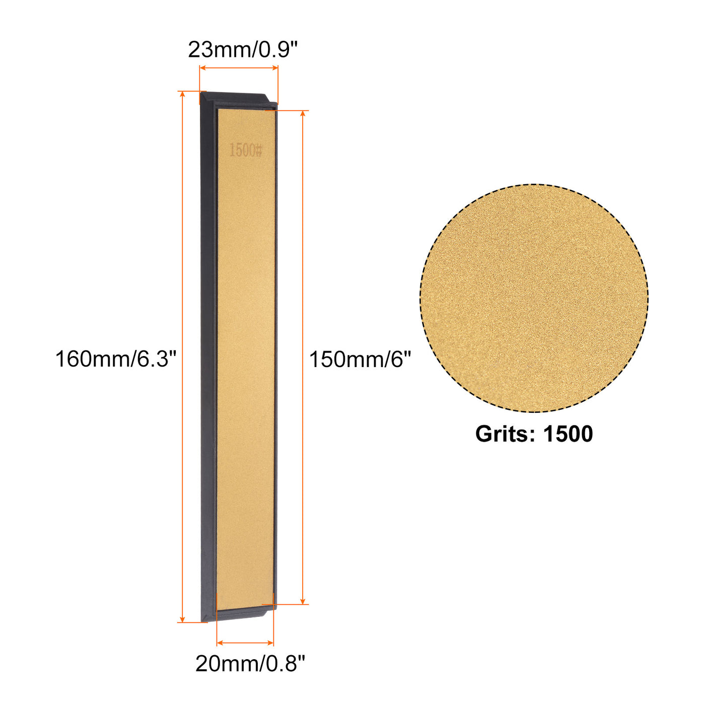 uxcell Uxcell Titanium Coated Diamond Whetstone Sharpening Stone