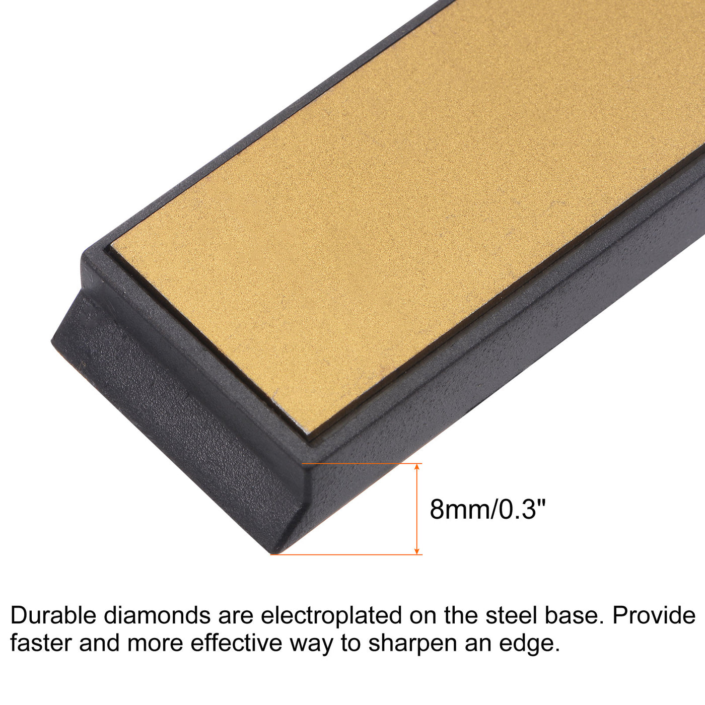 uxcell Uxcell Titanium Coated Diamond Whetstone Sharpening Stone