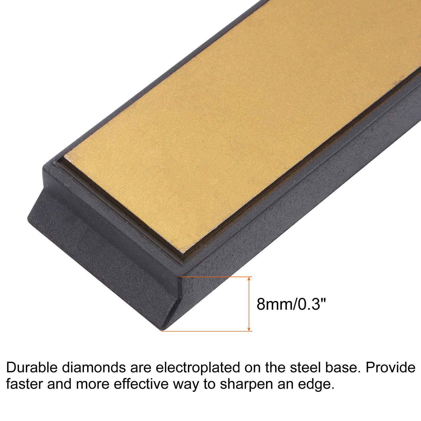 uxcell Uxcell Titanium Coated Diamond Whetstone Sharpening Stone