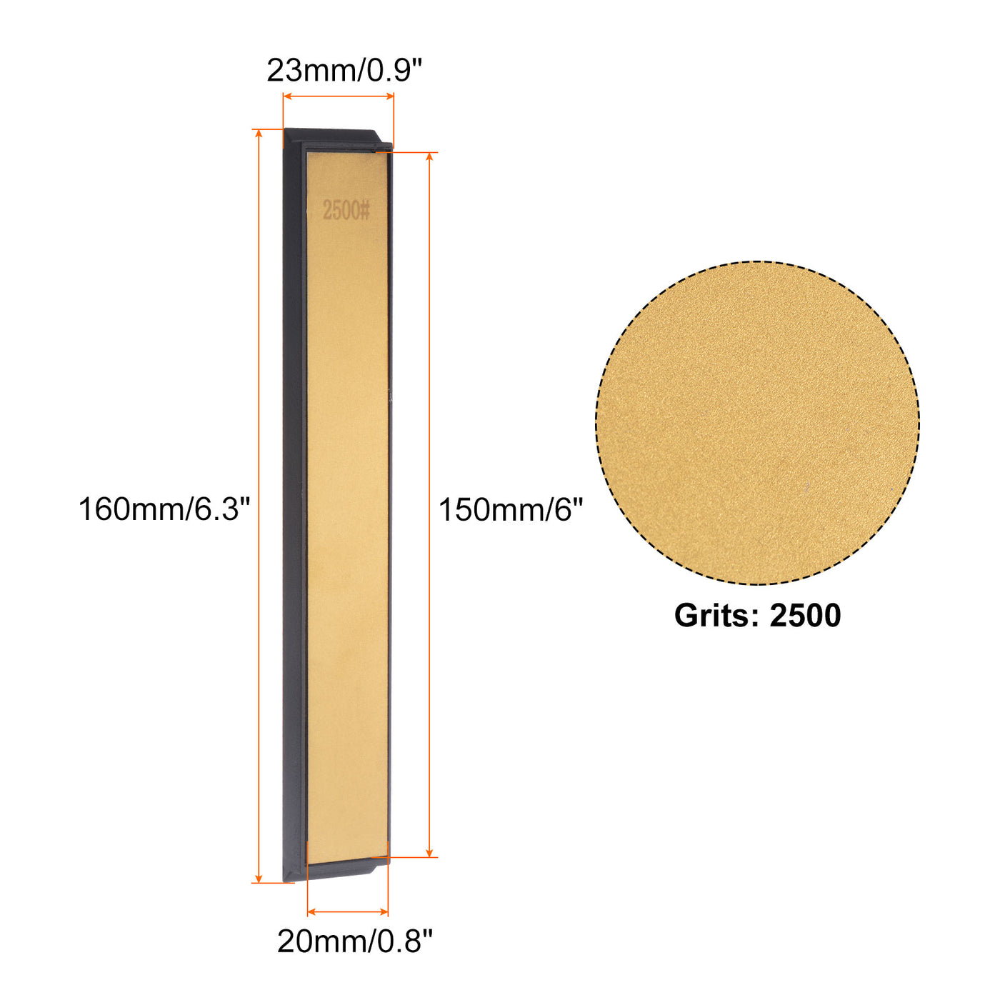 uxcell Uxcell Titanium Coated Diamond Whetstone Sharpening Stone