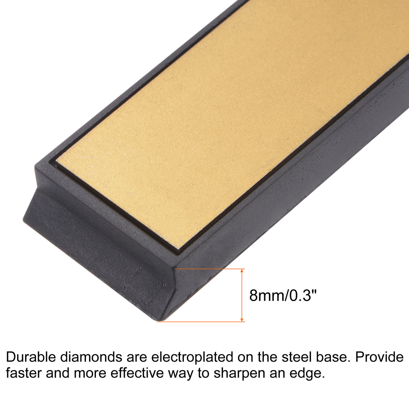 uxcell Uxcell Titanium Coated Diamond Whetstone Sharpening Stone