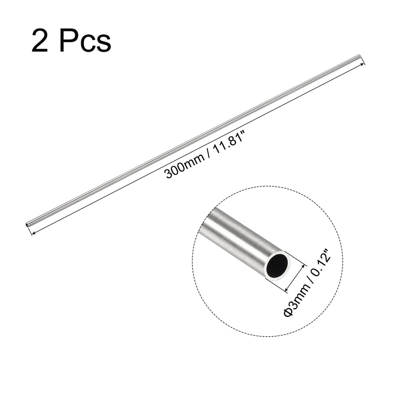 uxcell Uxcell 316 Stainless Steel Tube Seamless Pipe Tubing