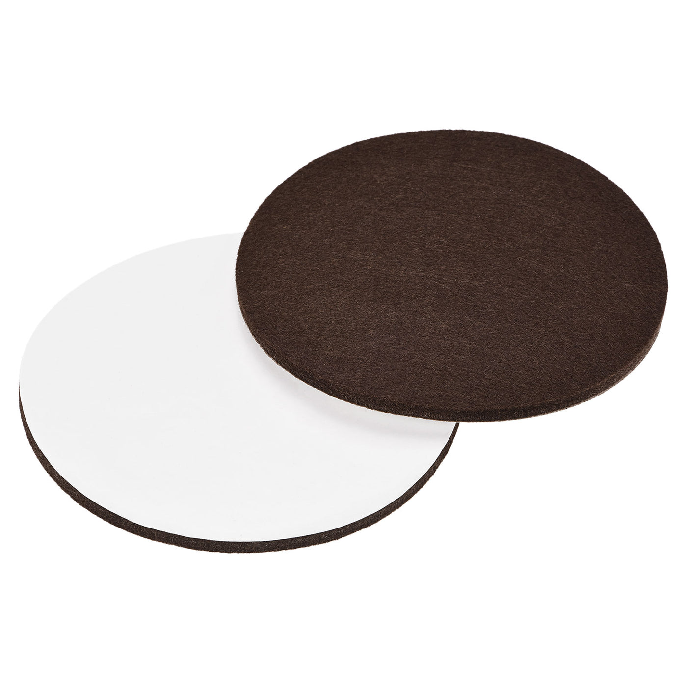 uxcell Uxcell Felt Furniture Pads 125mm Self-stick Anti-scratch Floor Protector Brown 12pcs