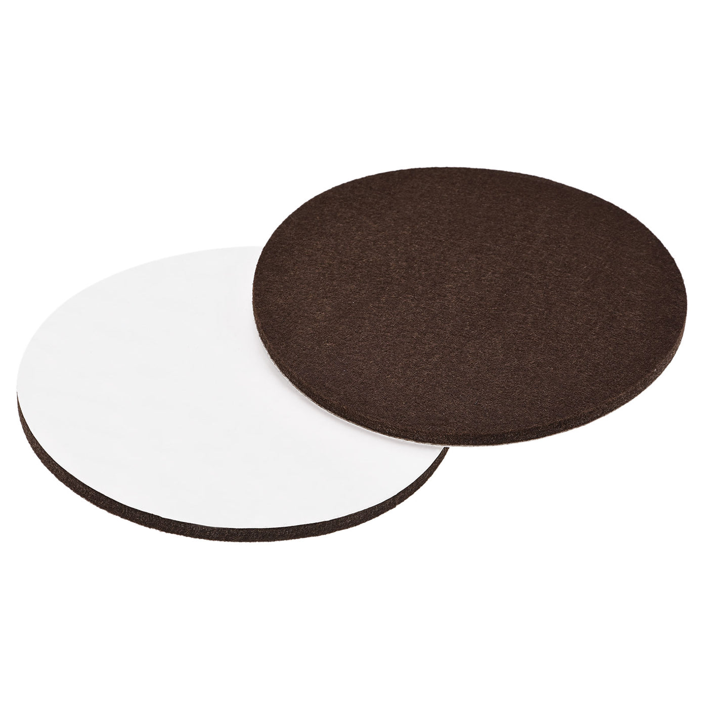 uxcell Uxcell Felt Furniture Pads 127mm Self-stick Anti-scratch Floor Protector Brown 4pcs