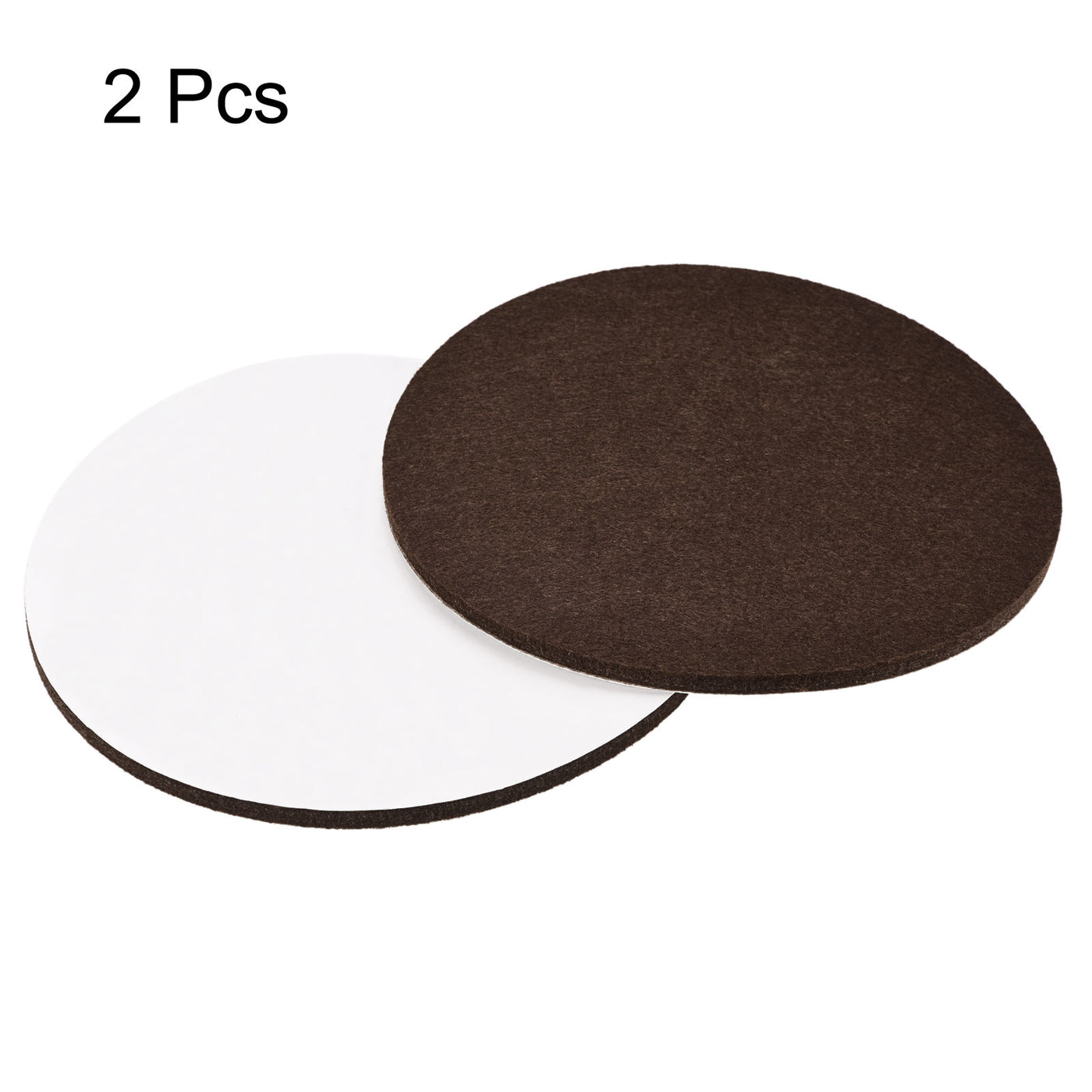 uxcell Uxcell Felt Furniture Pads 150mm Self-stick Anti-scratch Floor Protector Brown 2pcs