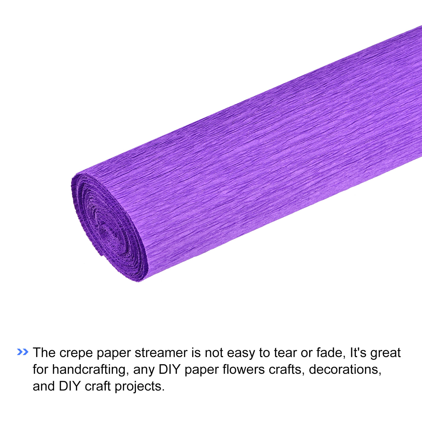 Harfington Crepe Paper Roll Crepe Paper Decoration 7.5ft Long 20 Inch Wide, Dark Purple