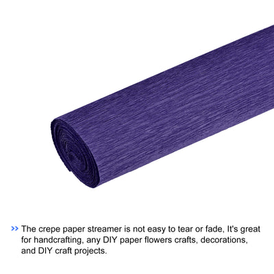 Harfington Crepe Paper Roll Crepe Paper Decoration 7.5ft Long 20 Inch Wide, Dark Blue