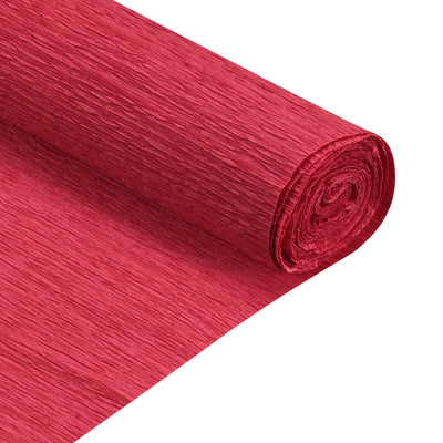 Harfington Crepe Paper Roll Crepe Paper Decoration 7.5ft Long 20 Inch Wide, Red