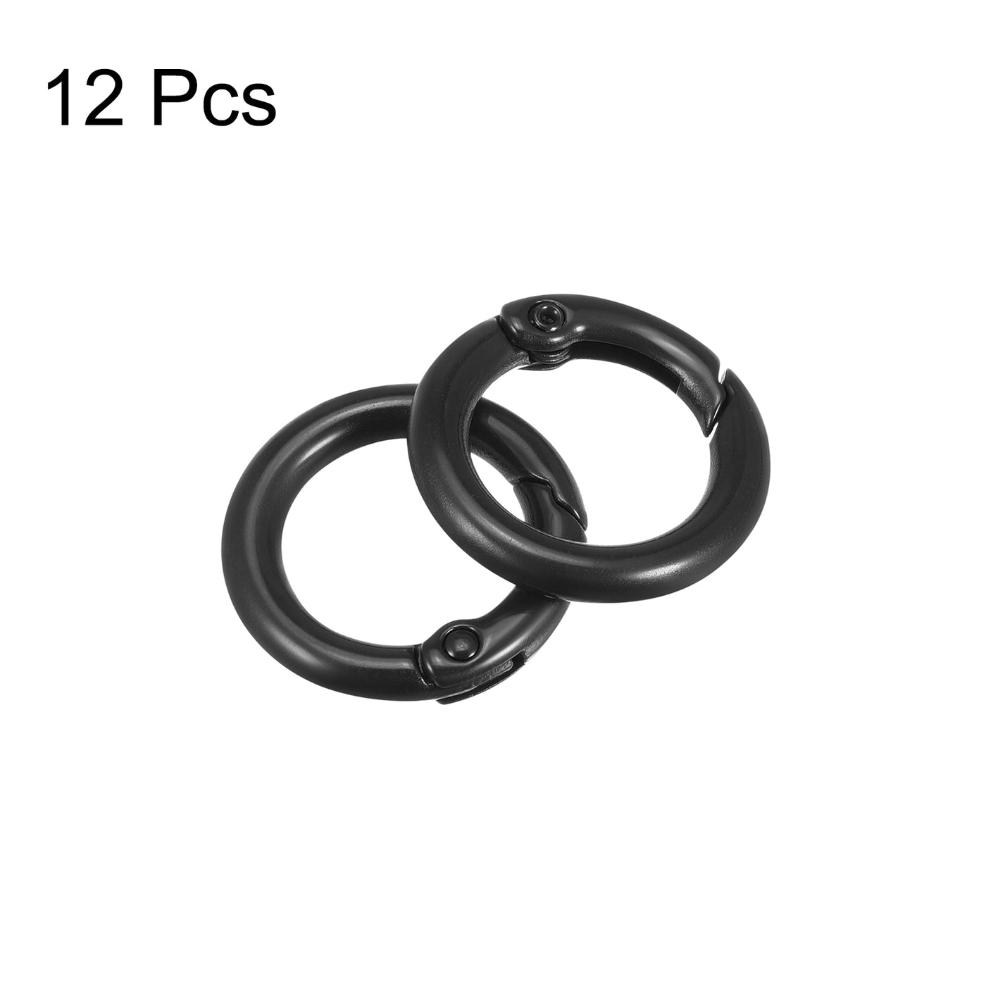 uxcell Uxcell Round Spring O Rings, Trigger Buckle Snap for Bags, Purses, Keyrings