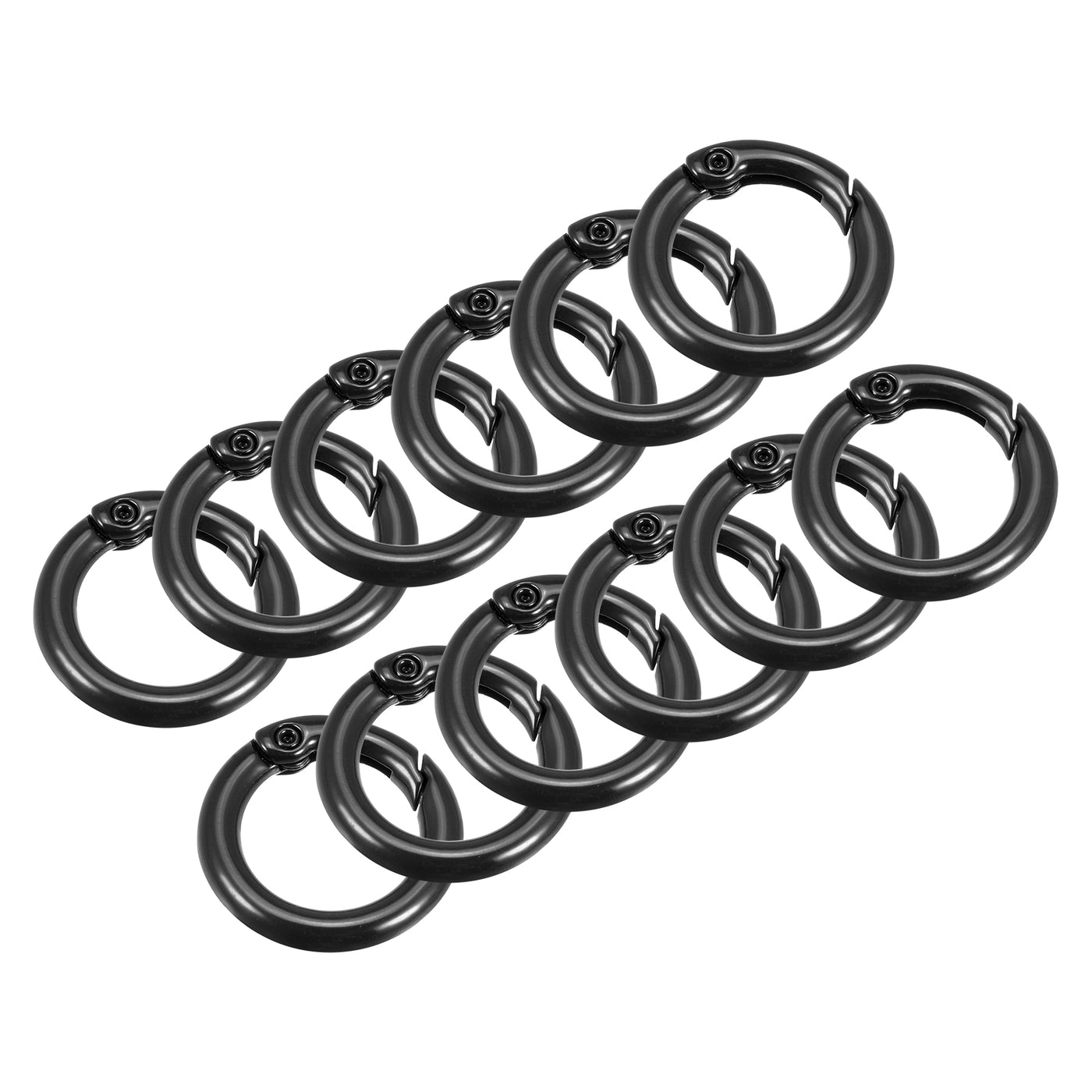 uxcell Uxcell Round Spring O Rings, Trigger Buckle Snap for Bags, Purses, Keyrings