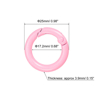 Harfington Uxcell Round Spring O Rings, Trigger Buckle Snap for Bags, Purses, Keyrings