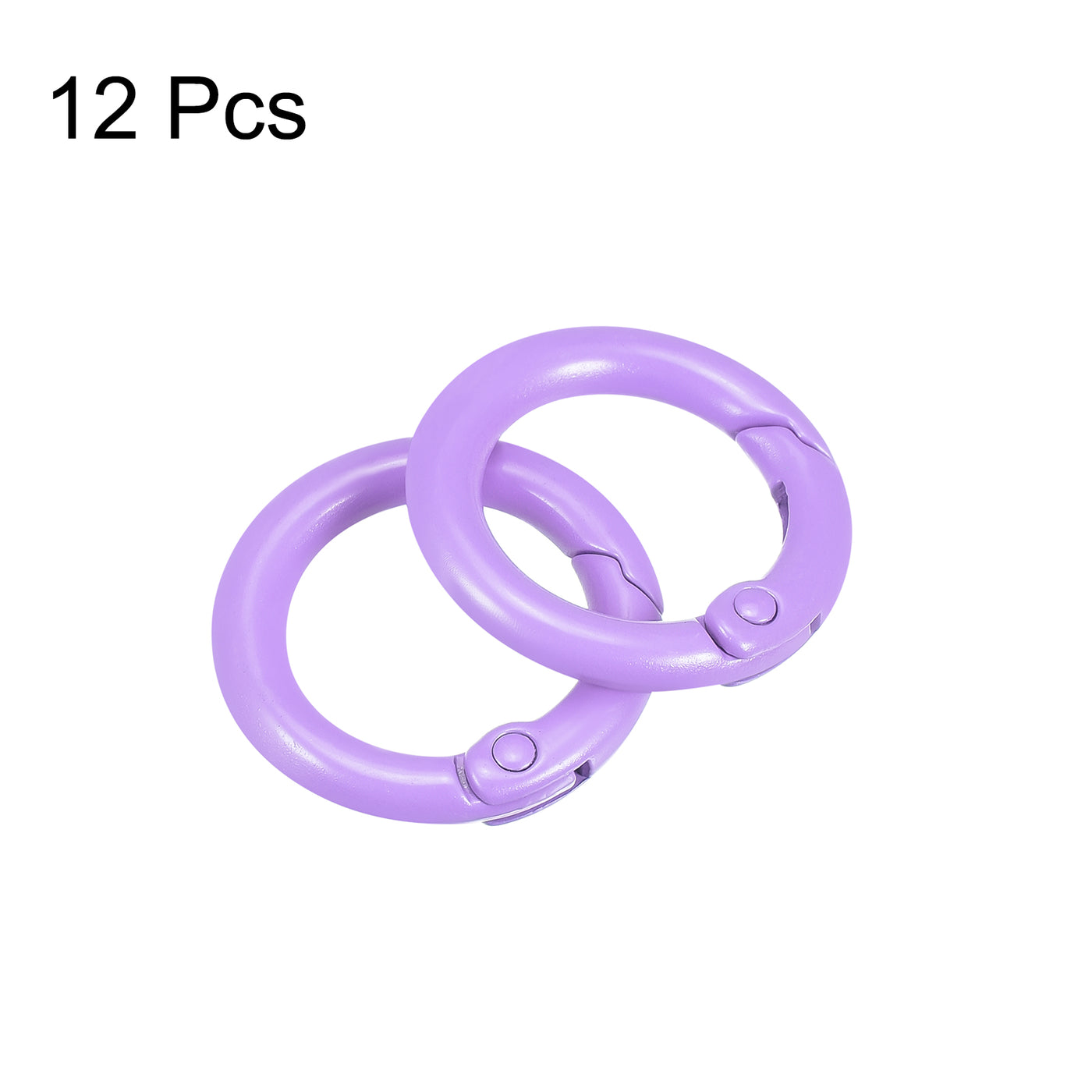 uxcell Uxcell Round Spring O Rings, Trigger Buckle Snap for Bags, Purses, Keyrings