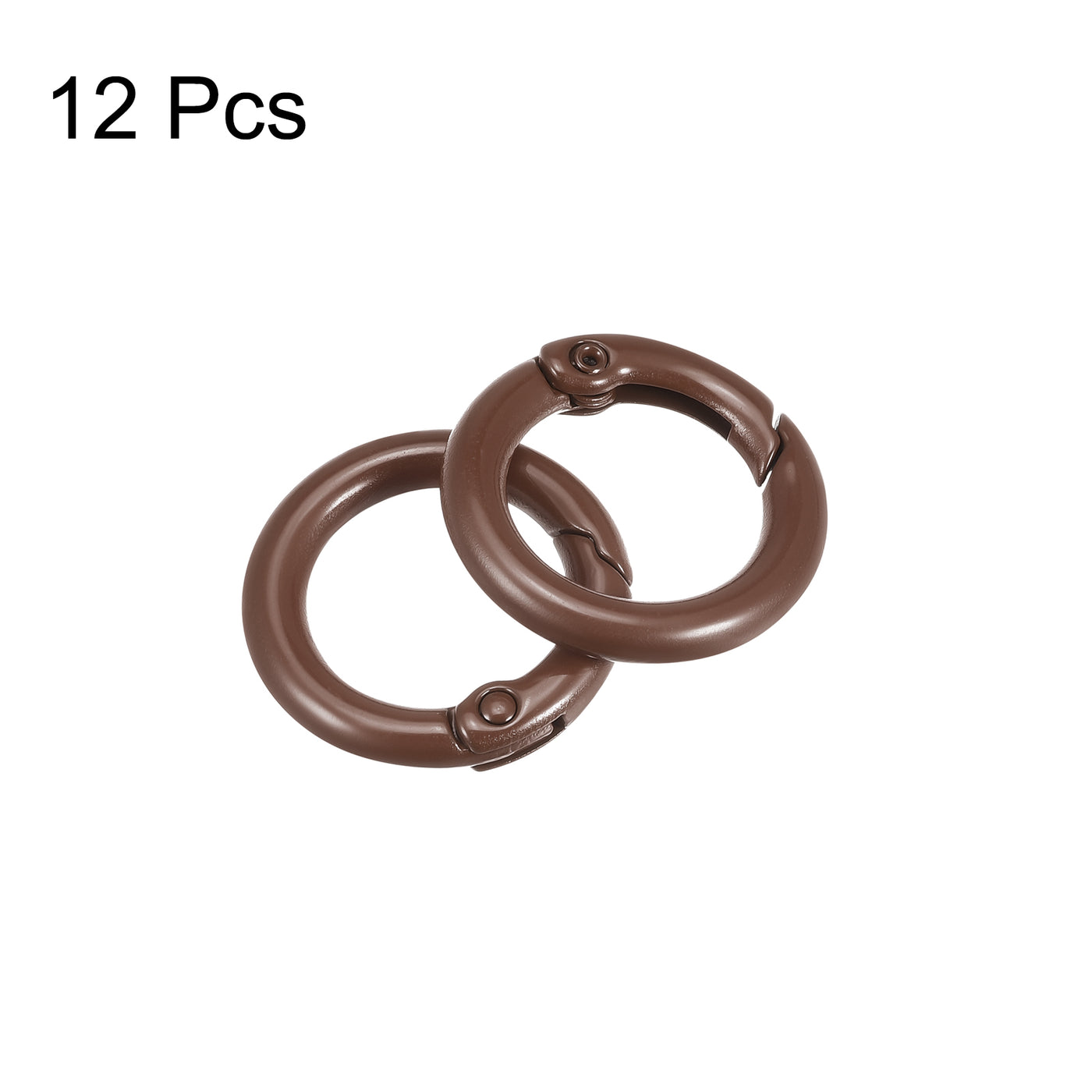 uxcell Uxcell Round Spring O Rings, Trigger Buckle Snap for Bags, Purses, Keyrings