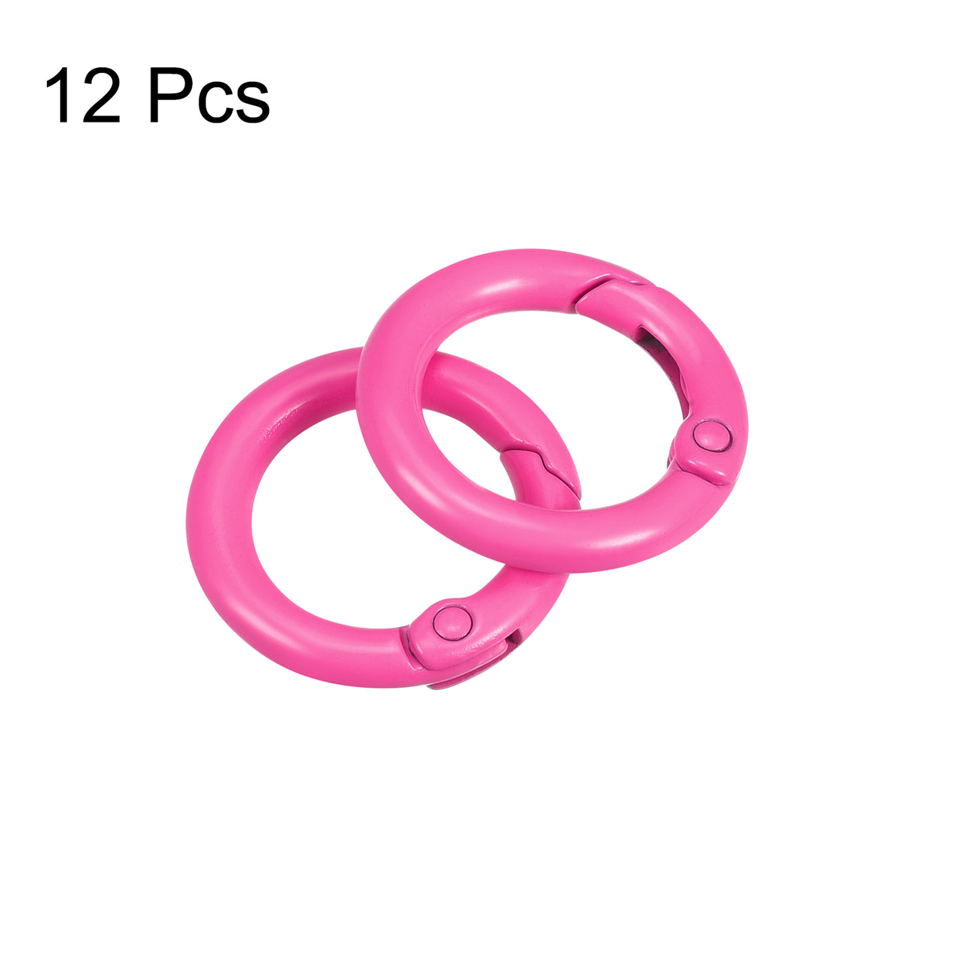 uxcell Uxcell Round Spring O Rings, Trigger Buckle Snap for Bags, Purses, Keyrings