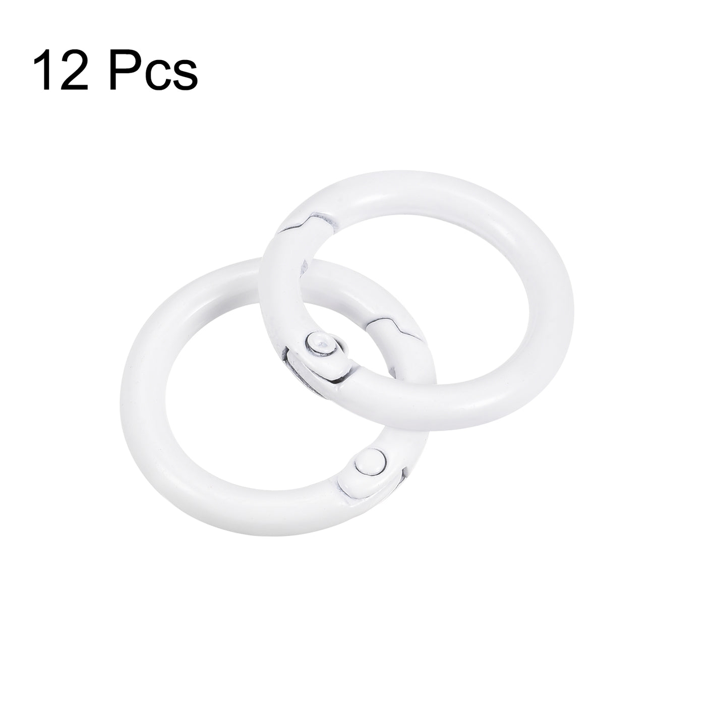 uxcell Uxcell Round Spring O Rings, Trigger Buckle Snap for Bags, Purses, Keyrings