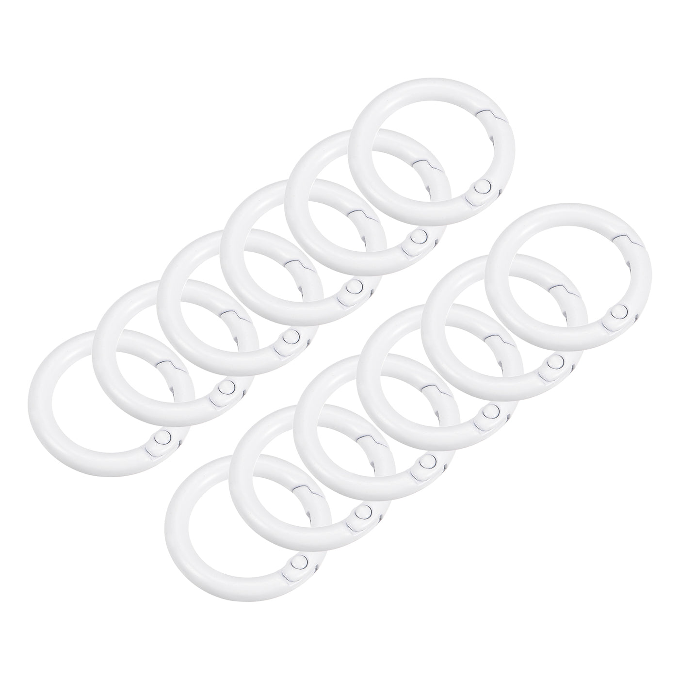 uxcell Uxcell Round Spring O Rings, Trigger Buckle Snap for Bags, Purses, Keyrings