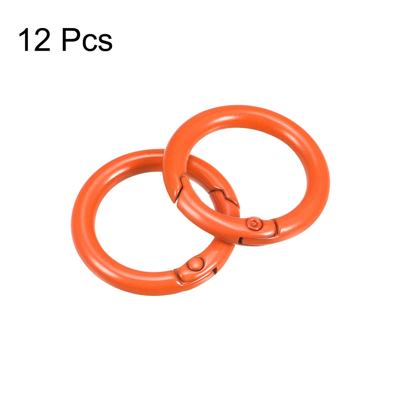 uxcell Uxcell Round Spring O Rings, Trigger Buckle Snap for Bags, Purses, Keyrings