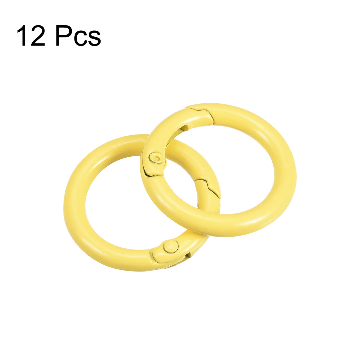 uxcell Uxcell Round Spring O Rings, Trigger Buckle Snap for Bags, Purses, Keyrings