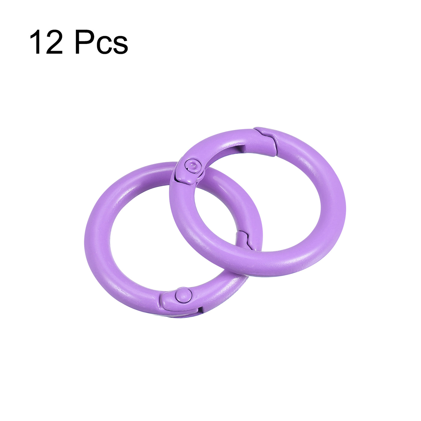 uxcell Uxcell Round Spring O Rings, Trigger Buckle Snap for Bags, Purses, Keyrings