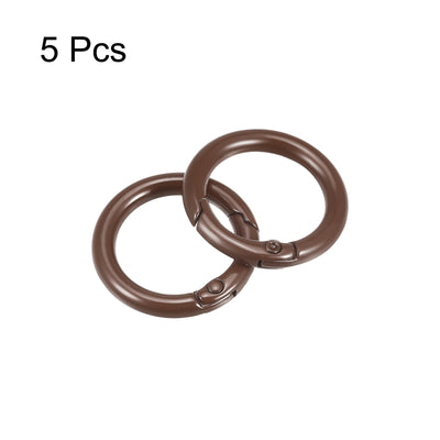 Harfington Uxcell Round Spring O Ring, Trigger Buckle Snap for Bags, Purses, Keyrings