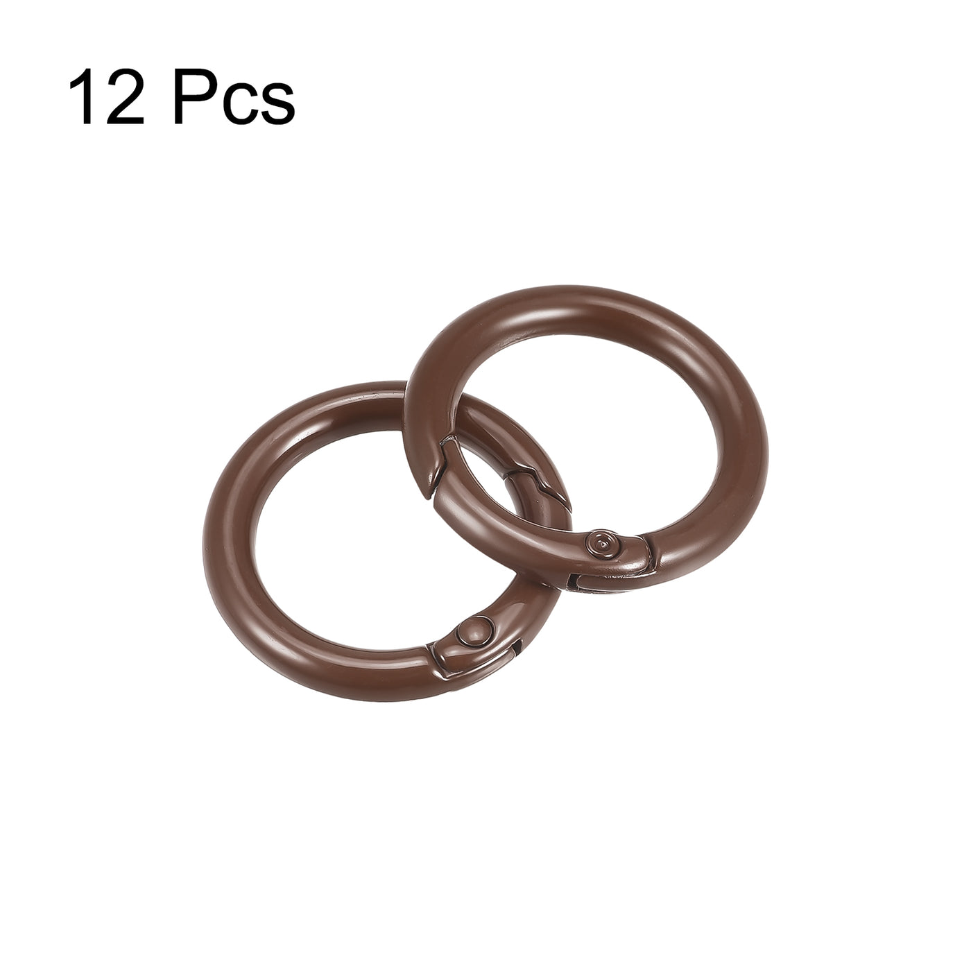 uxcell Uxcell Round Spring O Rings, Trigger Buckle Snap for Bags, Purses, Keyrings