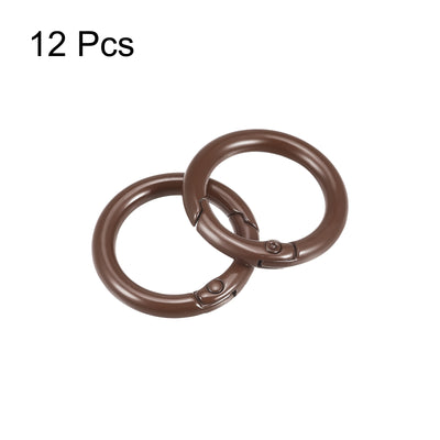 Harfington Uxcell Round Spring O Rings, Trigger Buckle Snap for Bags, Purses, Keyrings