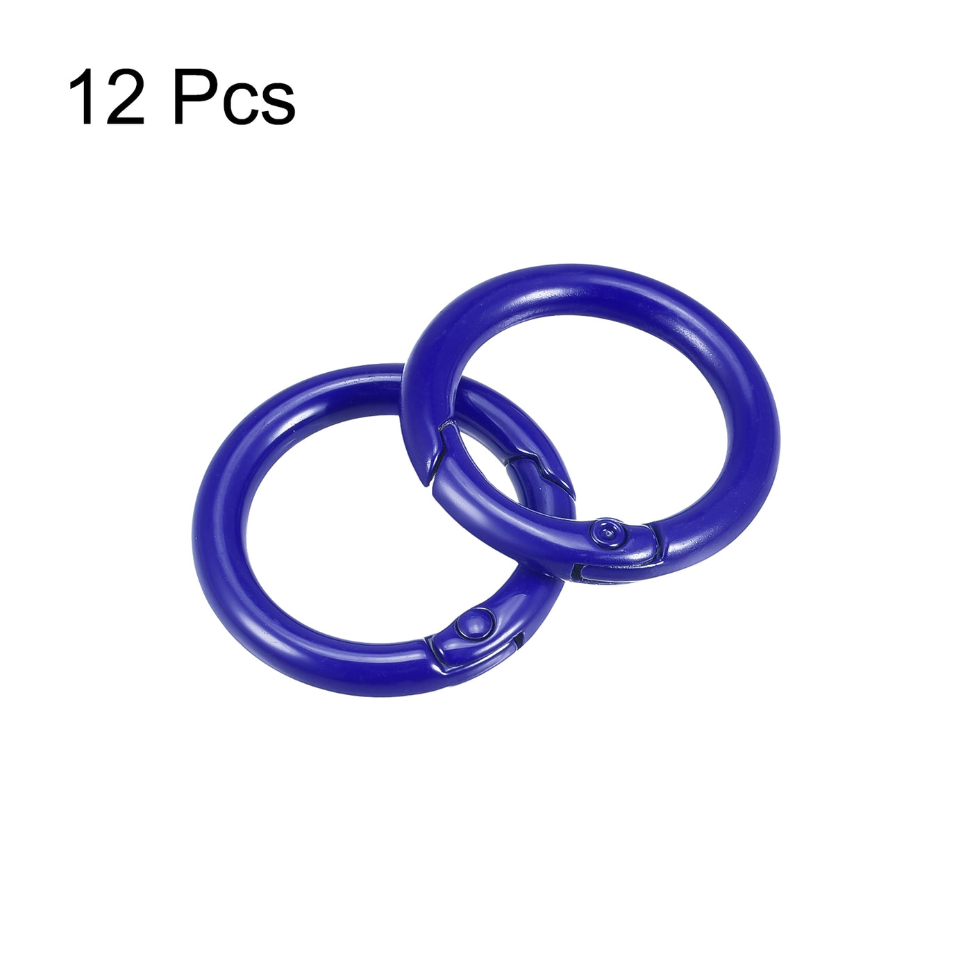 uxcell Uxcell Round Spring O Rings, Trigger Buckle Snap for Bags, Purses, Keyrings