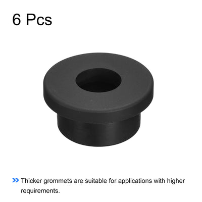 Harfington Rubber Grommet Mount Dia Round T Type for Wire, Pipe Protection